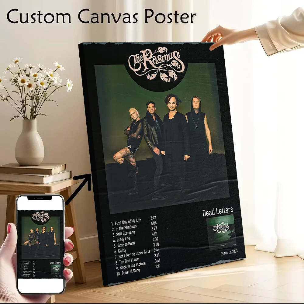 The Rasmus Dead Letters Album Art Poster Canvas Wall Art Personalized Print Modern Painting Perfect Gift for Decorative Picture