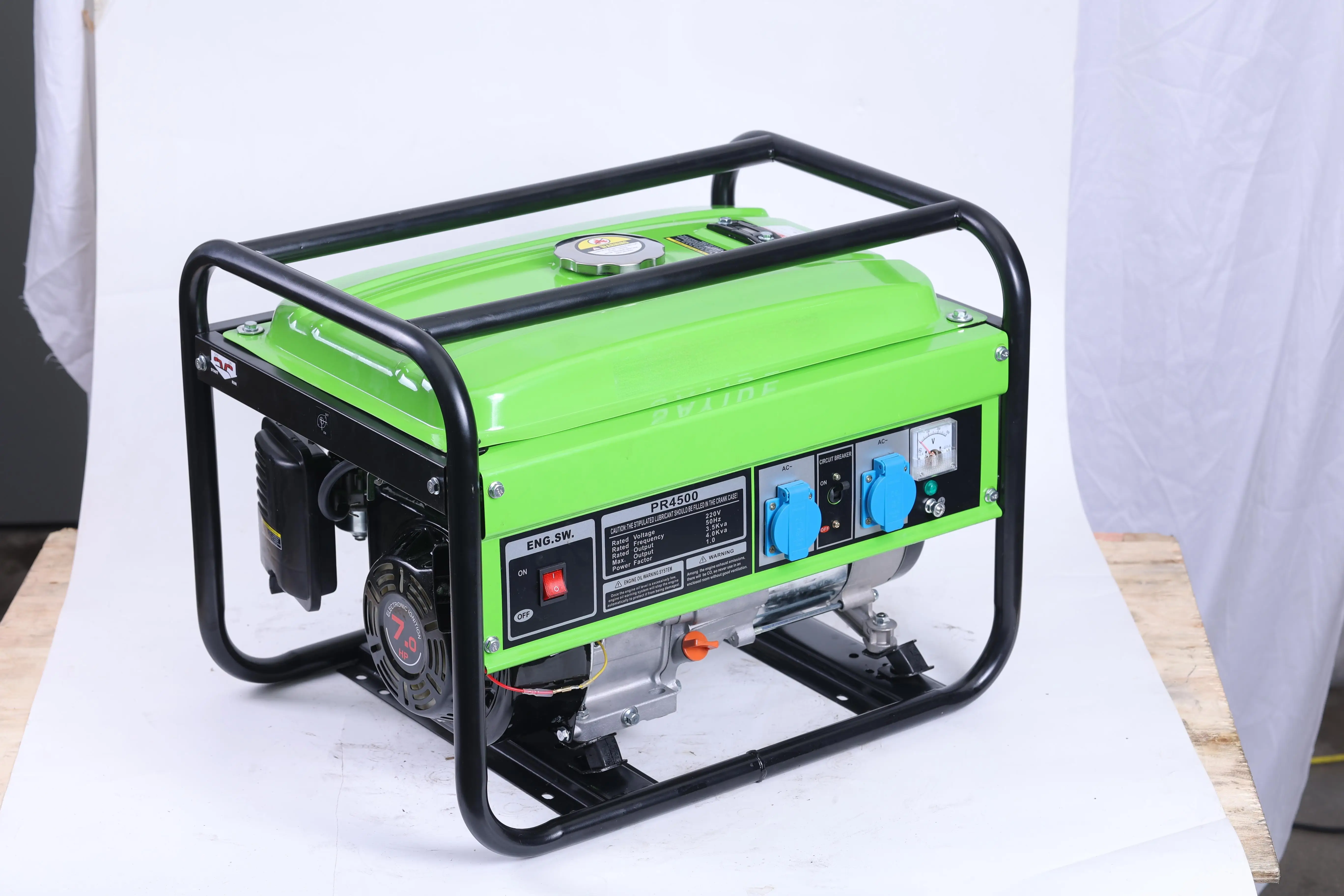 

5000W Inverter Generator, Brush Excitation, 4-Stroke, Electric Start, Air-Cooled, for Household Use