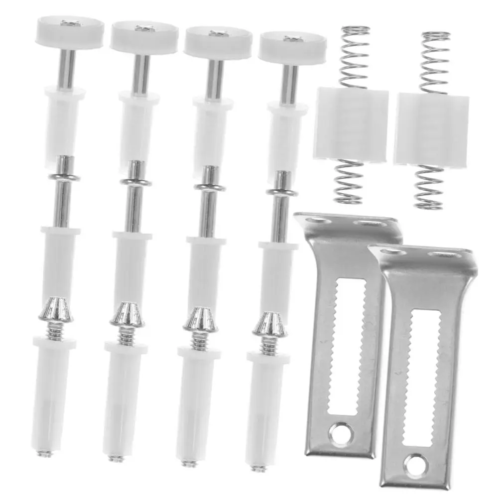 16 قطعة محورية علوية للباب ثنائية الطي آمنة للتثبيت، سهلة الضبط، أجهزة الباب ثنائية الطي، زنبركية من الفولاذ المقاوم للصدأ #1