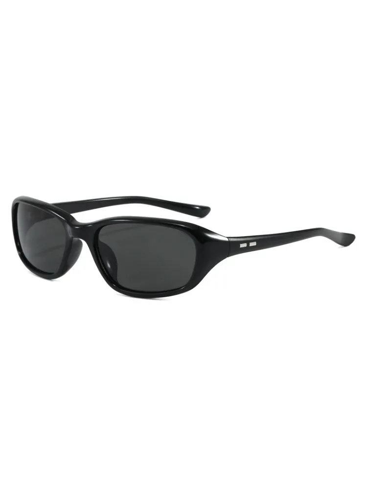 AliExpress sggoart Y2K Retro Sports Sunglasses for Women Men Black Lenses Vintage Mirror Wrap Around UV400 Protection Cycling Windproof Goggles