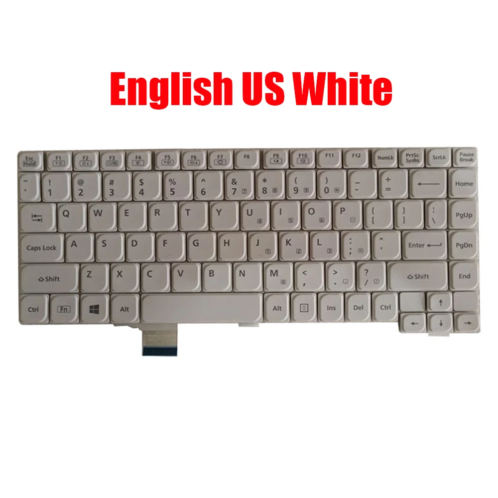 

English Japanese Keyboard For Panasonic For Let's Note CF-LX2 CF-LX3 CF-LX4 CF-LX5 CF-LX6 HMB5401CPA01 HMB5401CPA11 White US JP