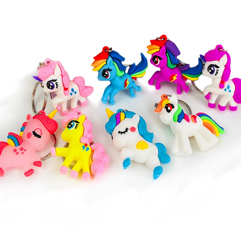 My Little Pony Series Pendant Keychain Toys Anime Figures Peripheral Model Decoration Kids Gifts