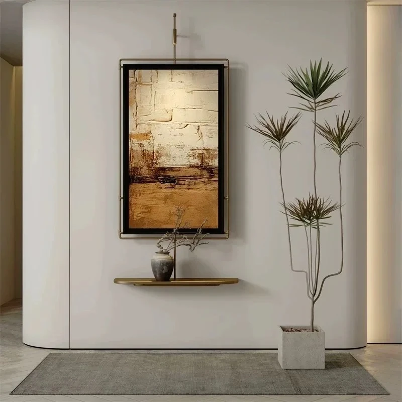 Modern High-End Vintage Style Mural Decorative Painting for Sales Office Entrance Sofa Background Wall Hanging Painting
