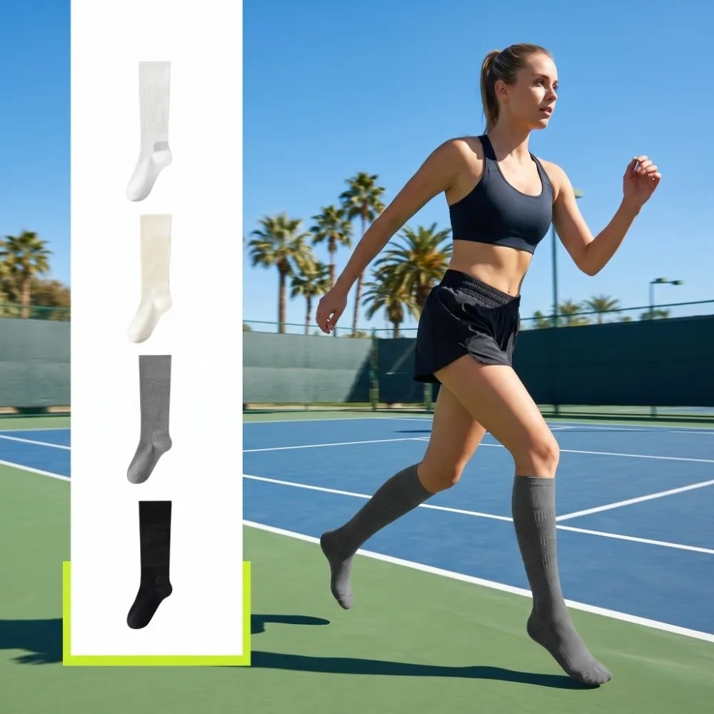 

Thin Style Sports Calf Socks High Elasticity Summer Pressure Socks Odor Proof Anti-bacterial Fitness Sports Calf Socks
