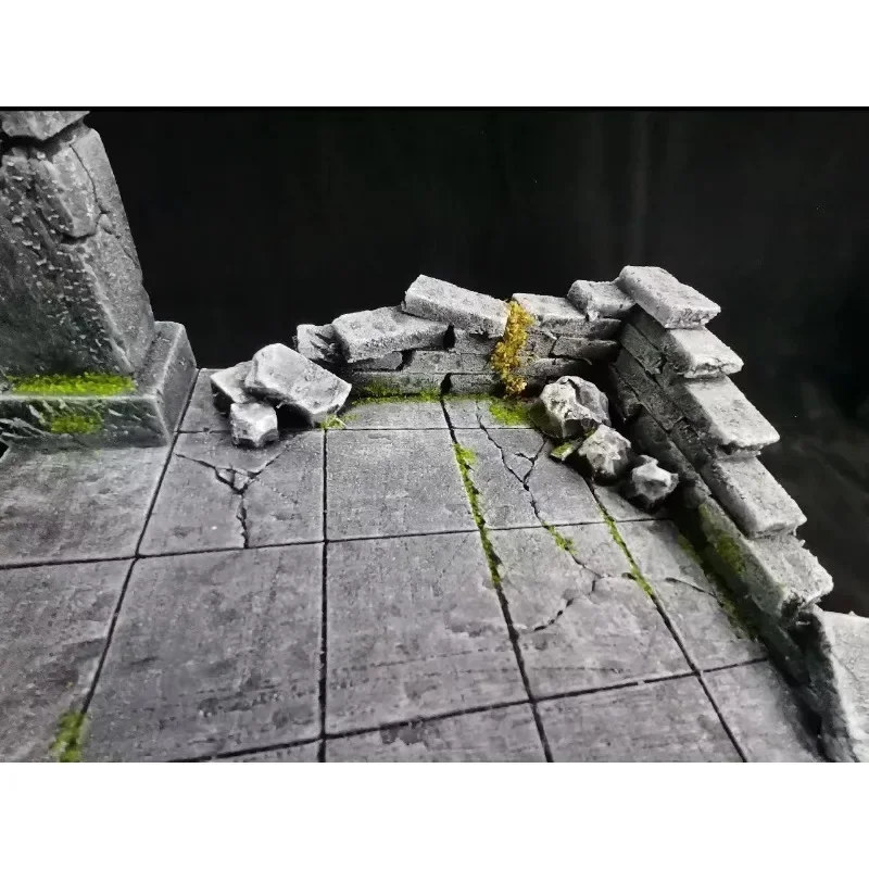 Saint Seiya Myth Cloth Knight Gold The Gold Zodiac Dostosowana scena Altar Booth Anime Figurka akcji Ozdoby z żywicy w magazynie