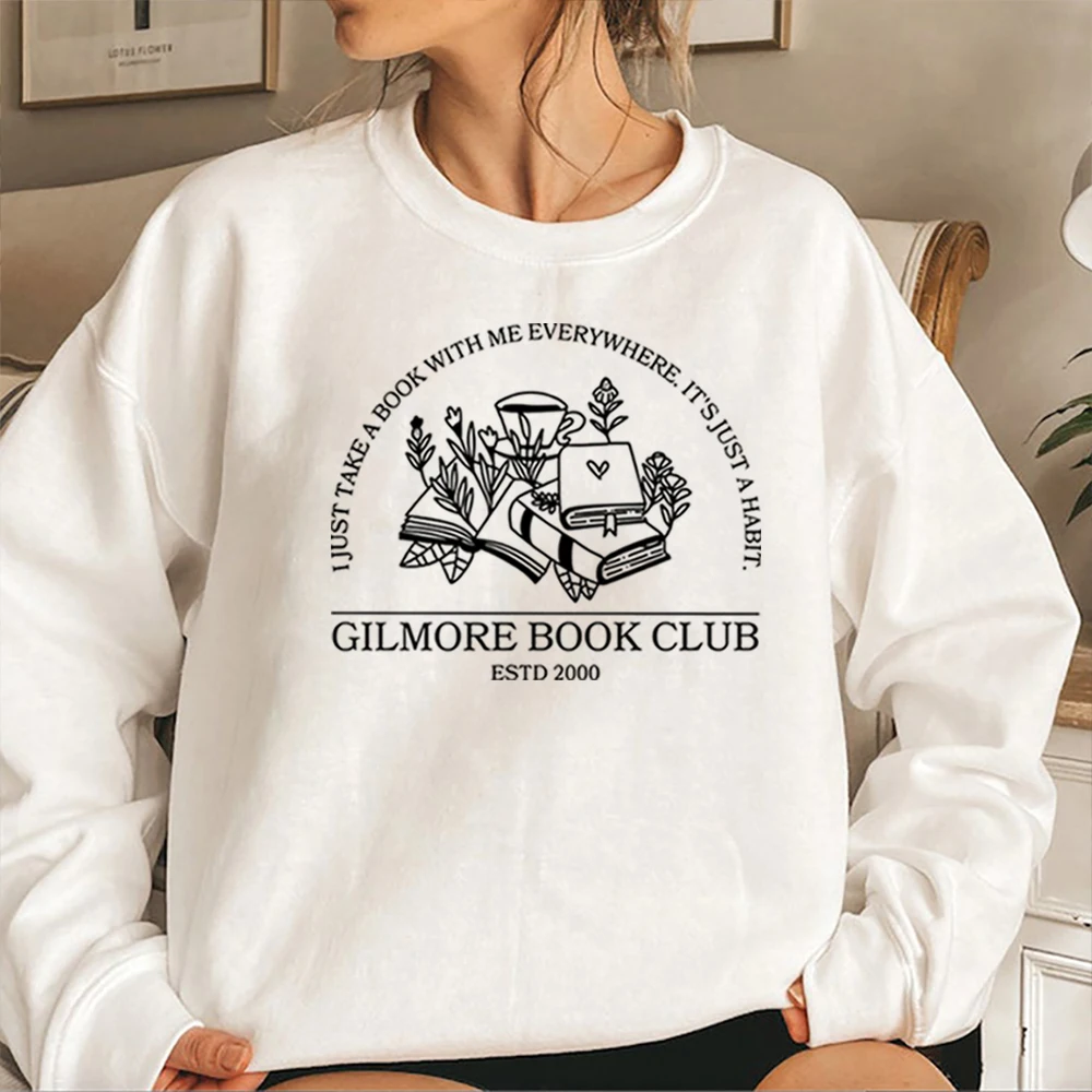 Gilmore Book Club Sweatshirt Gilmore Girls Tops Rory Lorelai Dragon Fly Inn Hoodie Luke's Diner Stars Hollow Crewneck Sweatshirt