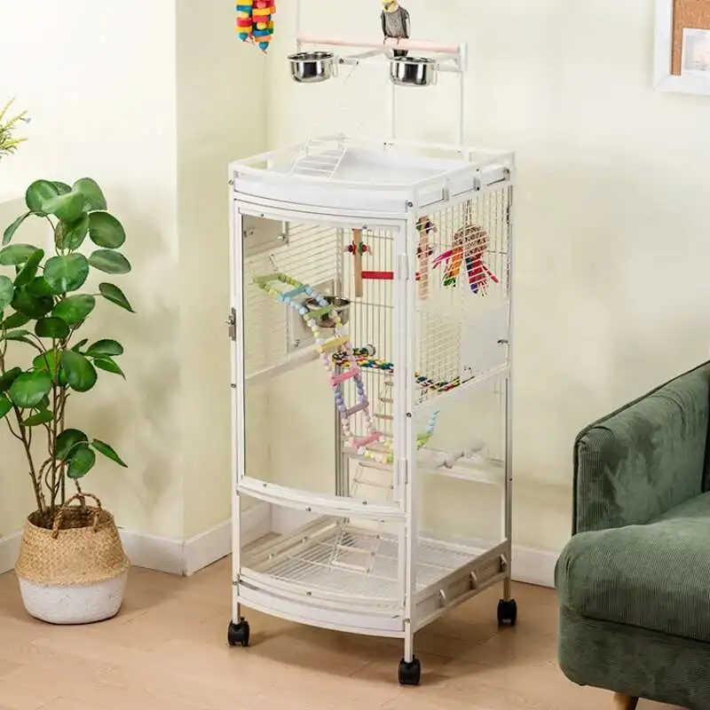 بيت الببغاء قفص العصافير اكسسوارات المغذية أرنب بالوماس قفص الطيور الهامستر باساروس جيولا بارا باساروس أثاث الحيوانات الأليفة CY50BC