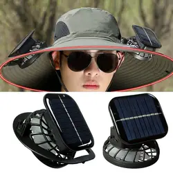 Solar Powered Clip Fan Outdoor hat Clip Cooler Outdoor Travel Hiking Fishing Activities Cooler Summer Hat Clip Cooler Fan