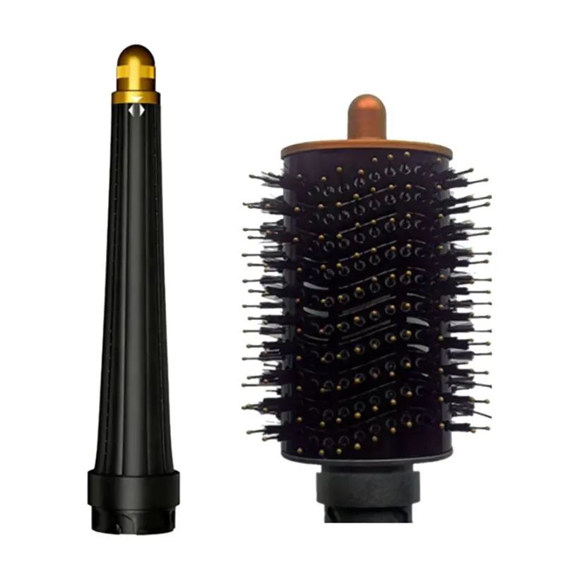 

【DURABLE 】Long Curling Iron Conical Barrels & Smoothing Brush For Shark Flexstyle Curling Iron Textured Waves Smooth Hair Style