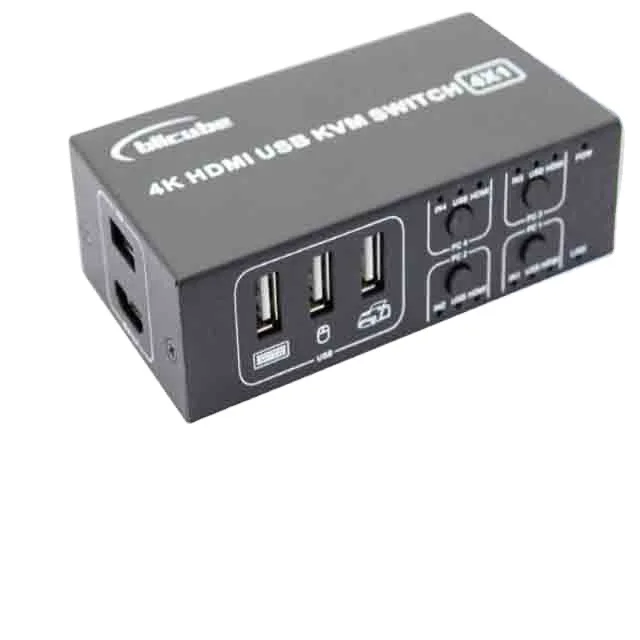 PiKVM BLIKVM HD-MI Switch KVM shared laptop four port converter 4 in 1 out USB mouse keyboard display