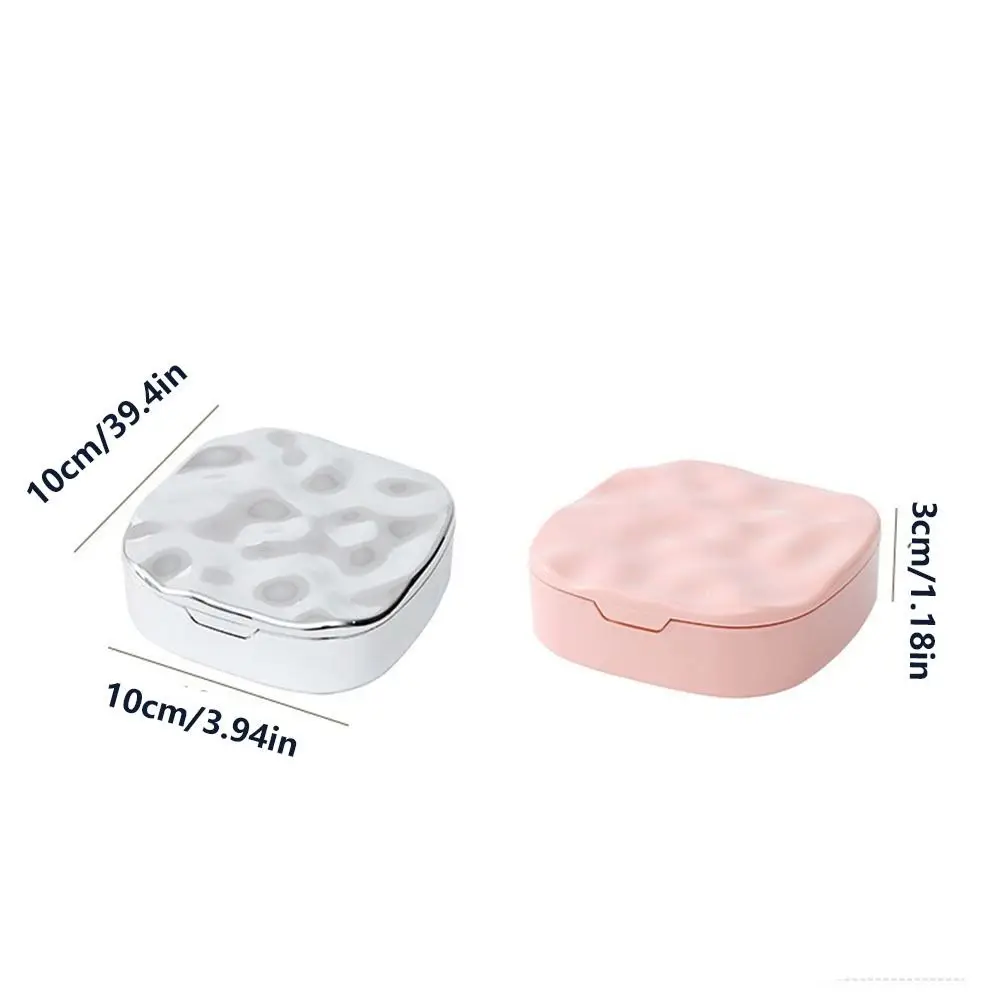 with Mirror Jewelry Storage Box Dustproof Moisture-proof Jewelry organizer Sqaure Large Capacity Earring Storage Case