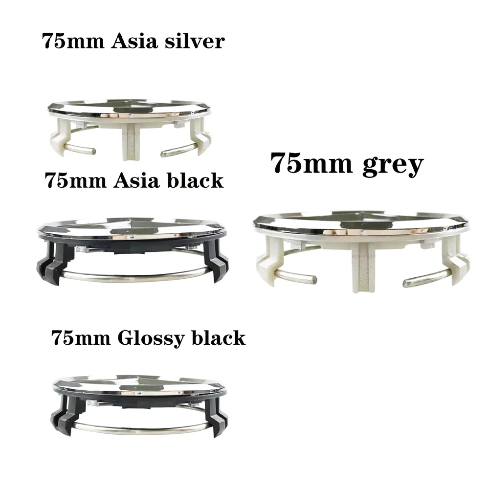 أغطية محور عجلة السيارة المركزية، غطاء لسيارة Mercedes Benz B، C، E، S، الفئة A، الفئة C200L، GLC، GLK، CLA، W126، ملحقات السيارات 75 مم 4 قطع #1