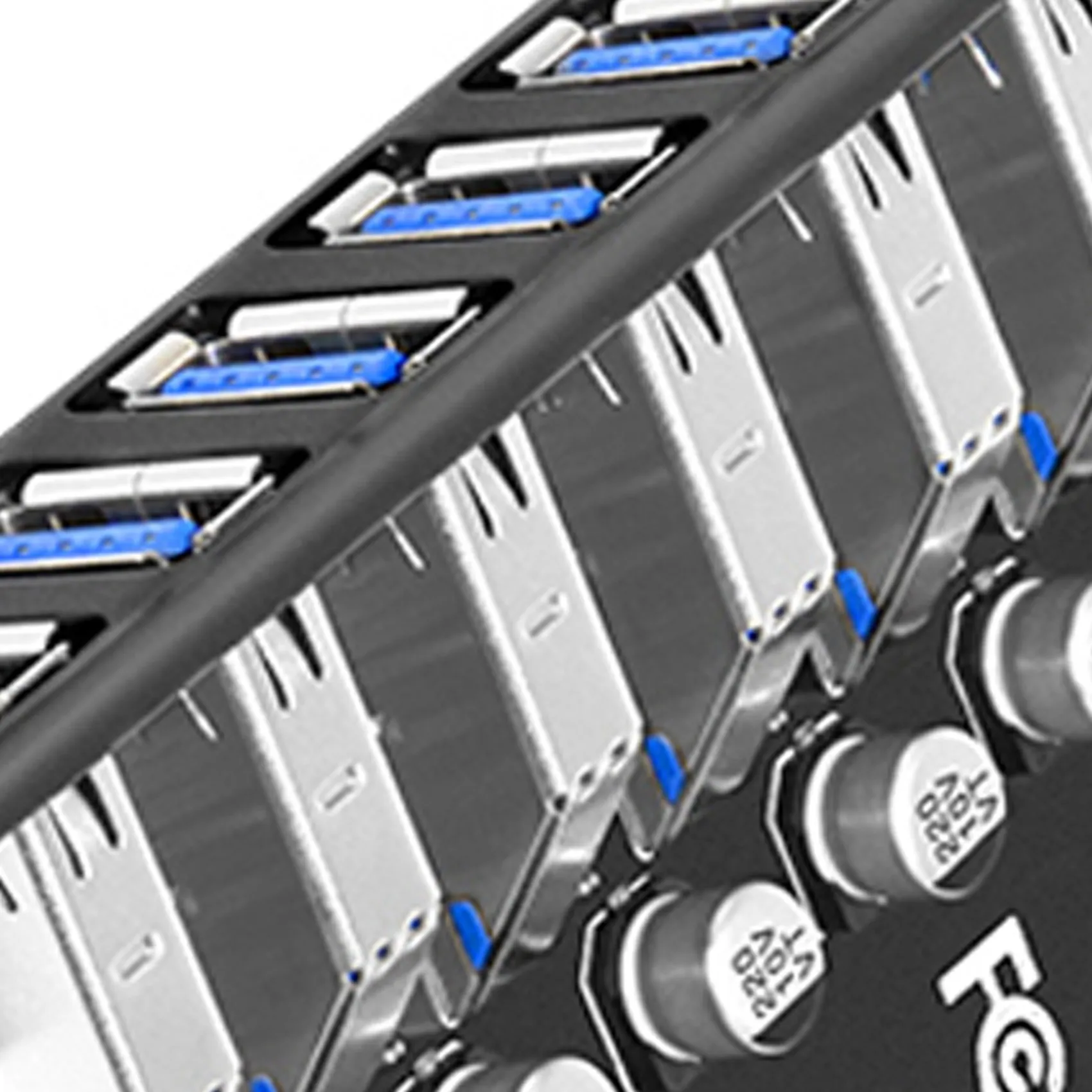 T64C! 2X USB 3.0 PCI-E Expansion Card Adapter 7 Ports Hub Adapter External Controller PCI-E Extender PCI Express Card
