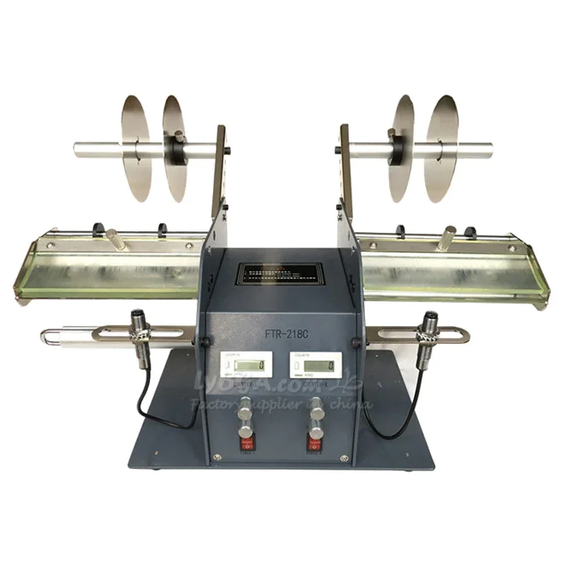 موزع تقشير الملصقات الأوتوماتيكي المزدوج الرأس مع وظيفة العد FTR-218C 220 فولت/50 هرتز سرعة التقشير 130/ثانية 6 وات #5