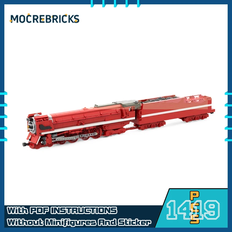 

MOC Canadian Pacific Railway Type 12 Train Model DIY Building Block Assembly Technology Bricks Toys For Children's Christmas Gif