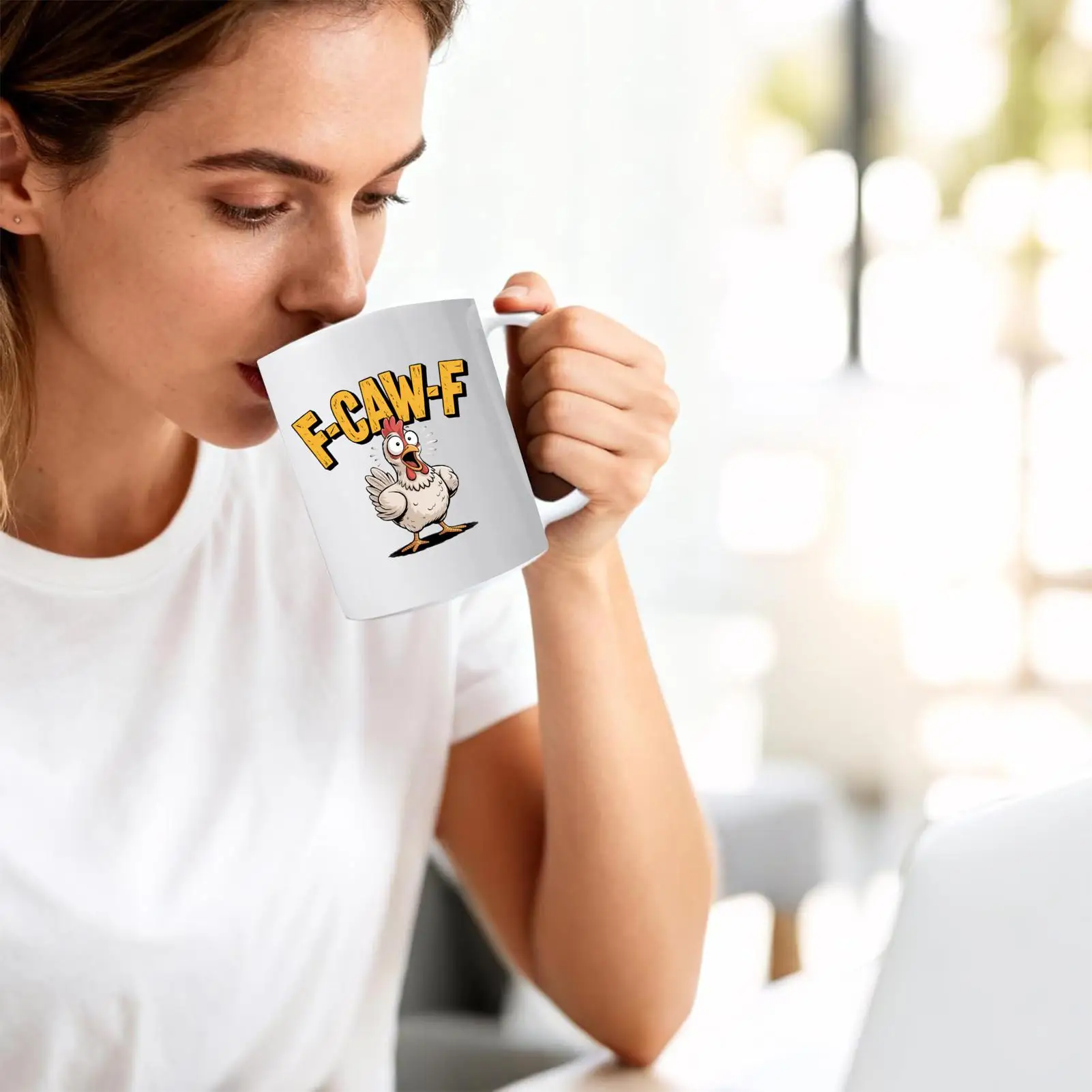 Novelty Coffee Mugs 11 Oz Chicken Ceramic Cup Rooster Tea Container For Birthday Women Men Coworkers Tea Work Coffee Milk Hot
