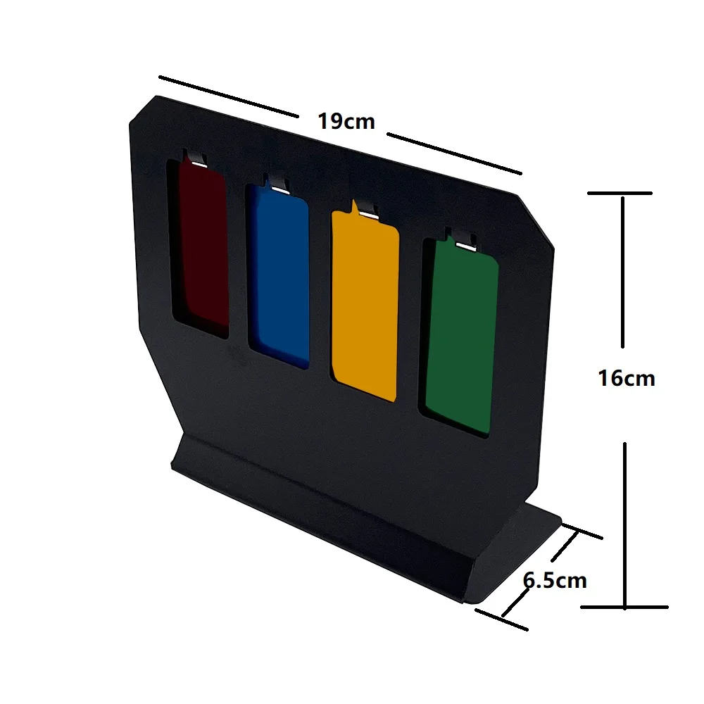 Four-Keys Targets Different Colors for Airsoft Hanging Back and Plinking Sound