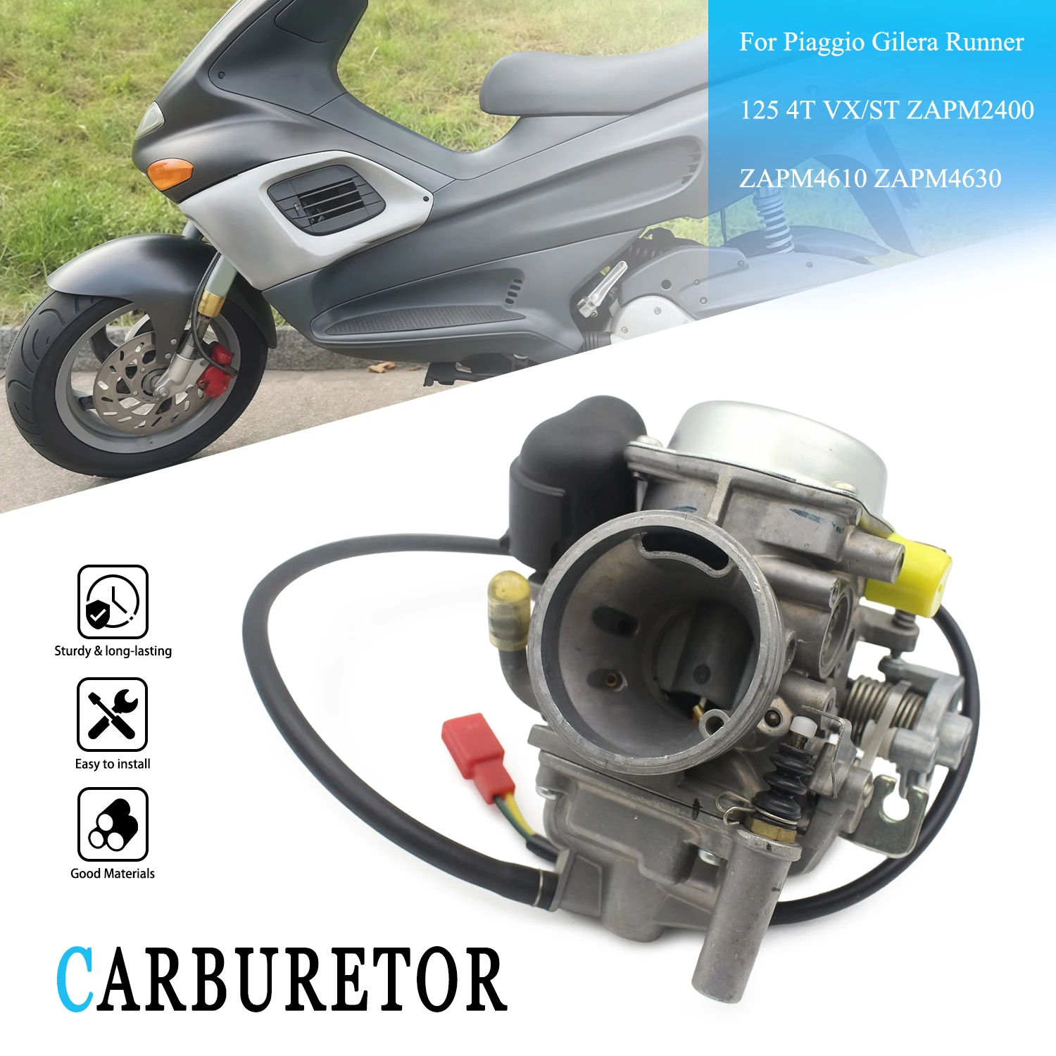 Motorcycle Carburetor For Gilera Runner 125 VX ST 4T E3 CM128218 CM128214 CM128203 CM128216 CM128211 CM128201