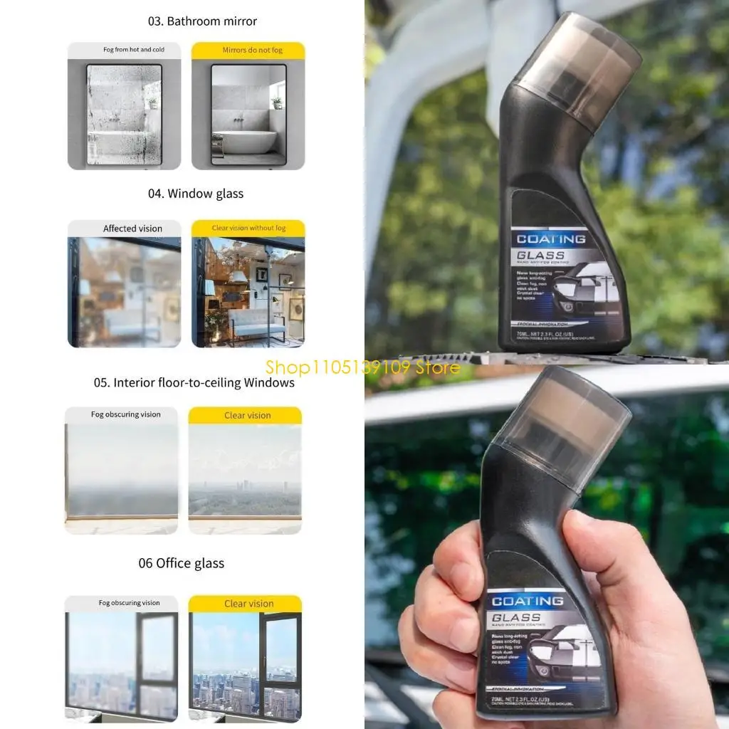 

Обработка на лобовом стекле с анти туманом.