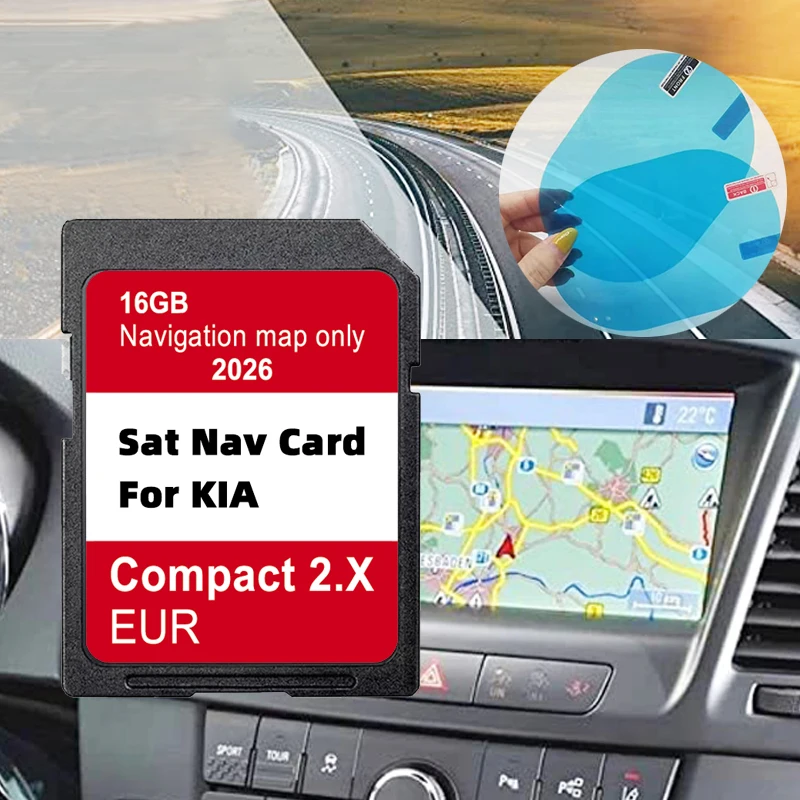 

GEN2 Navigation 2025 Обновление версии Карта ЕС для KIA Venga/Ceed/Sportage/Rio/Picanto/Optima/Sorento Мультимедиа GPS SD-карта 32 ГБ