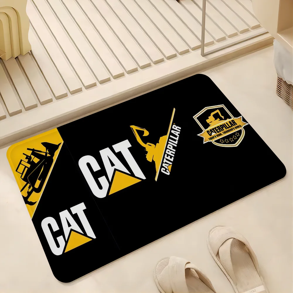 C-Caterpillar logo Floor Mat Entrance Door Mat Rectangle Anti-slip Home Soft Badmat Front Door Indoor Outdoor Mat Toilet Rug