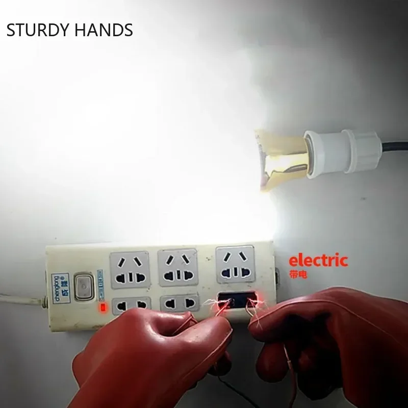 5~35kv Anti-electricity Protect Rubber Gloves Professional High Voltage Electrical Insulating Gloves Electrician Safety Work