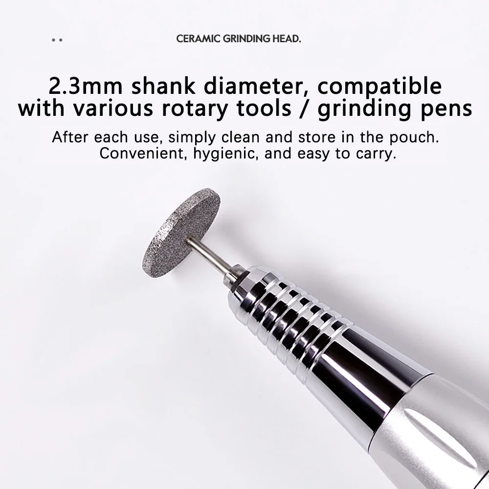 Diamant-Nagelbohrer-Aufsatz zum Entfernen von Nagelhaut, Schleifscheibe, Fräser, Nagelpflege-Werkzeug, Nagelpolierbits – Detail 3