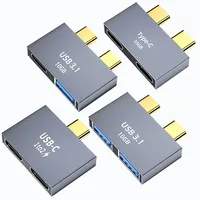 USB C Male\\Dual To Dual USB C\\Type C  Female Splitter Convter Adapter Extension Connector For USB C PD Charger Powerbank Laptop
