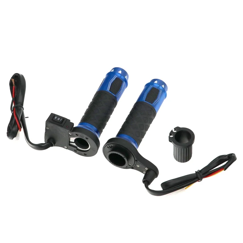 MotoLovee-empuñaduras calefactadas para motocicleta, calentador de manos para manillar de 22mm y 7/8 pulgadas, de aluminio, 12V