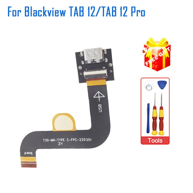 

New Original Blackview TAB 12 TAB 12 Pro USB Board Base Charge Port Board With TYPE-C Cable FPC For Blackview Tab 12 Pro Tablets