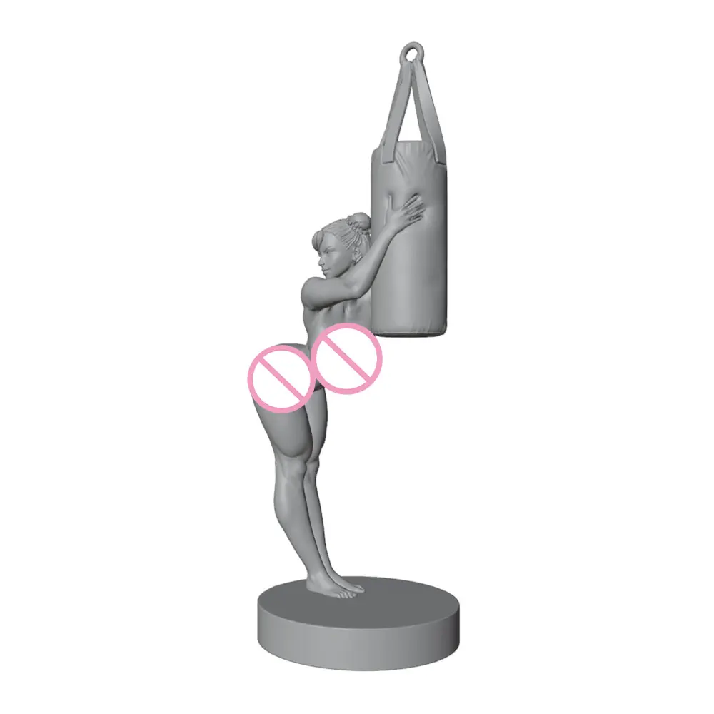 1/24/6Sexy Girl Statue,anime character statue, miniature model kit, GK mini 3D printed gray model statue, unpainted, unassembled