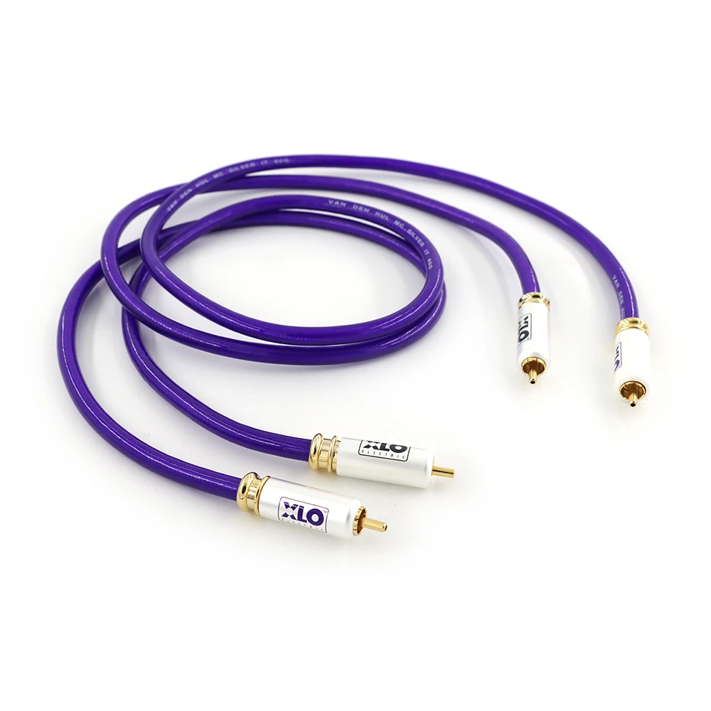 

One Pair Netherlands VDH Van Den Hul SILVER IT65G Fever Coaxial Audio Cable Signal Cable HiFi Audio RCA Double Lotus Cable
