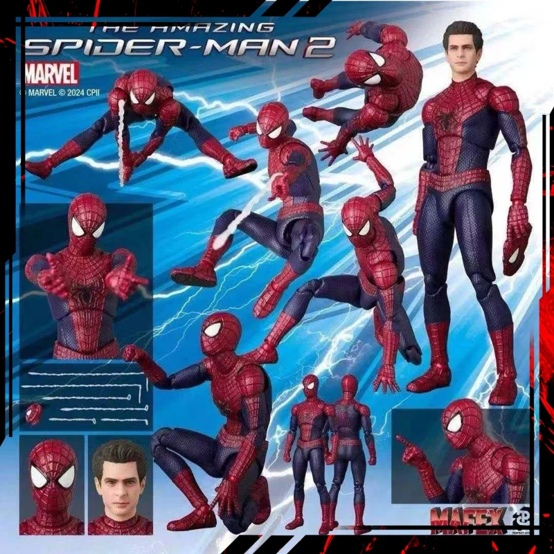 

В наличии Ko Mafex 248, фильм комиксов Marvel, необыкновенный Человек-Паук 2, Гарфилд Эндрю, практическая модель, декоративные подарки