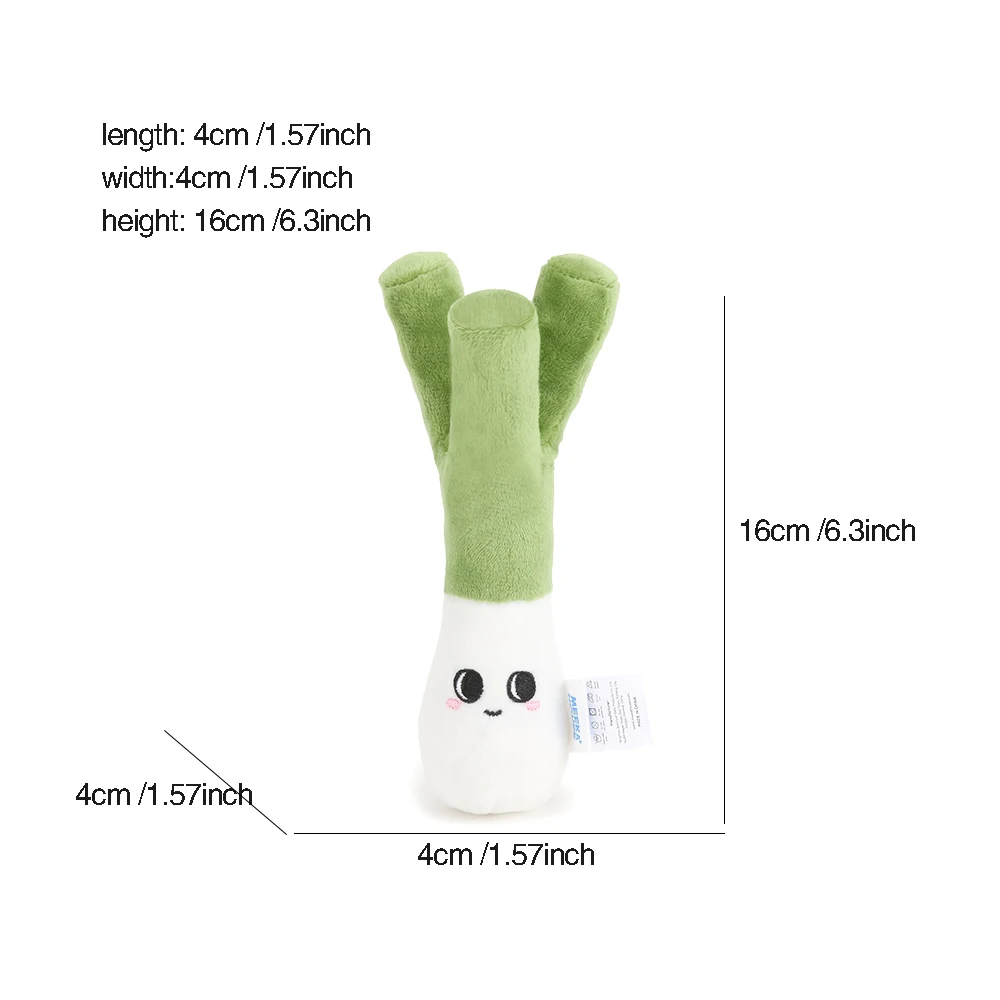 17CM Cute Stuffed Green Vegetable Onion Soothing Toy Plush Doll Great Gift For Boys Girls