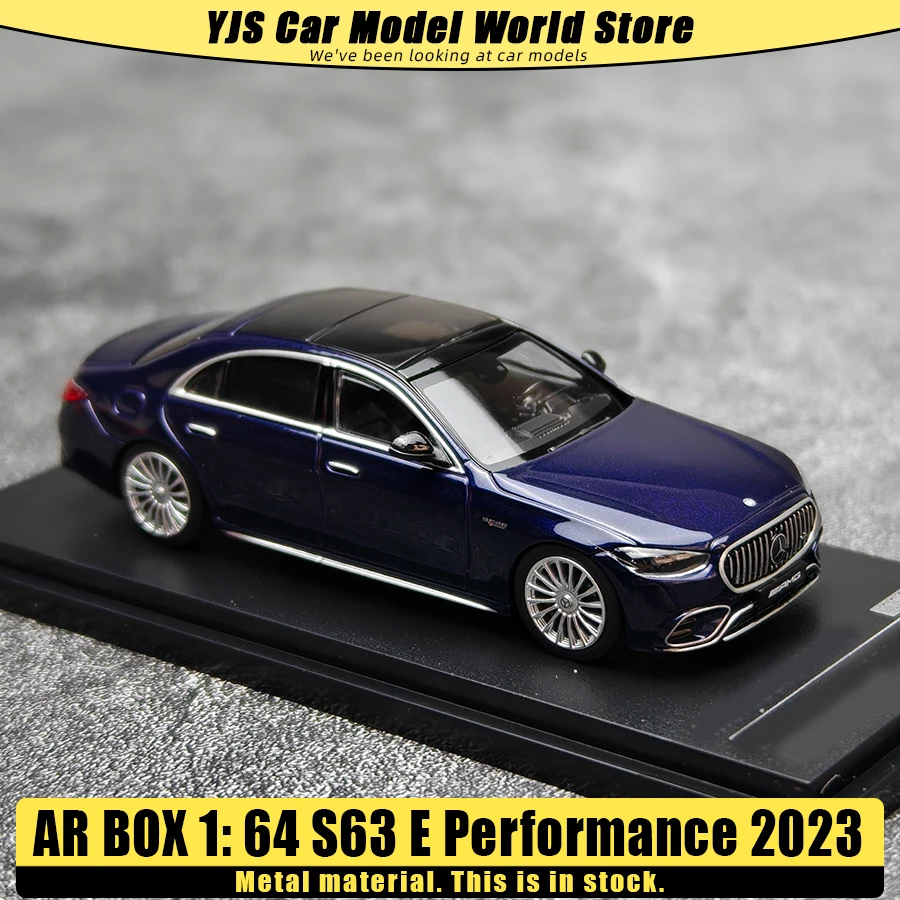

Модель автомобиля Almost Real AR BOX 1/64 S63 E Performance 2023, статическая модель, коллекционный сувенир, подарок на праздник.