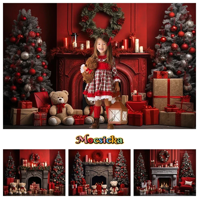 

Christmas Night Street Photography Backdrop Glitter Stars Decor Stone Road Xmas Shop Background Kid Family Portrait Studio Photo