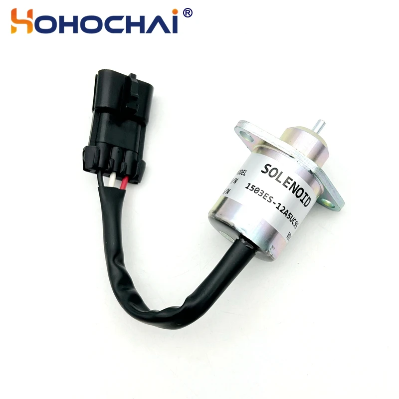 Kubota 1503ES-12A5UC9S SA-4561-T 12V Fuel Shut Off Solenoid Valve Diesel Generator Engine Set Parts