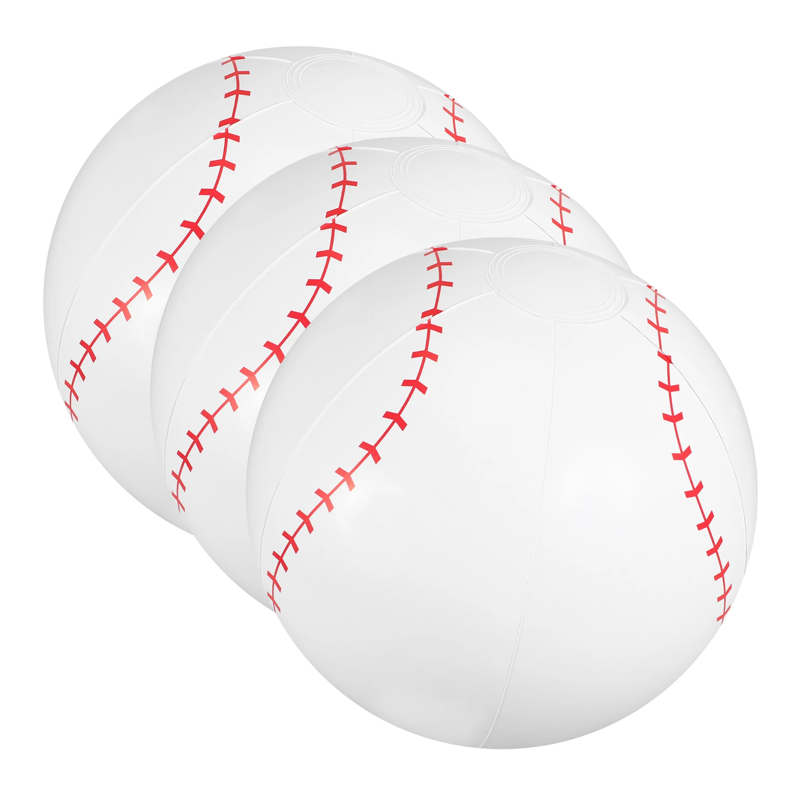 

3 Pcs Ball Inflatable Baseball for Beach Decorate Balls Child Bouncy Swimming Pool