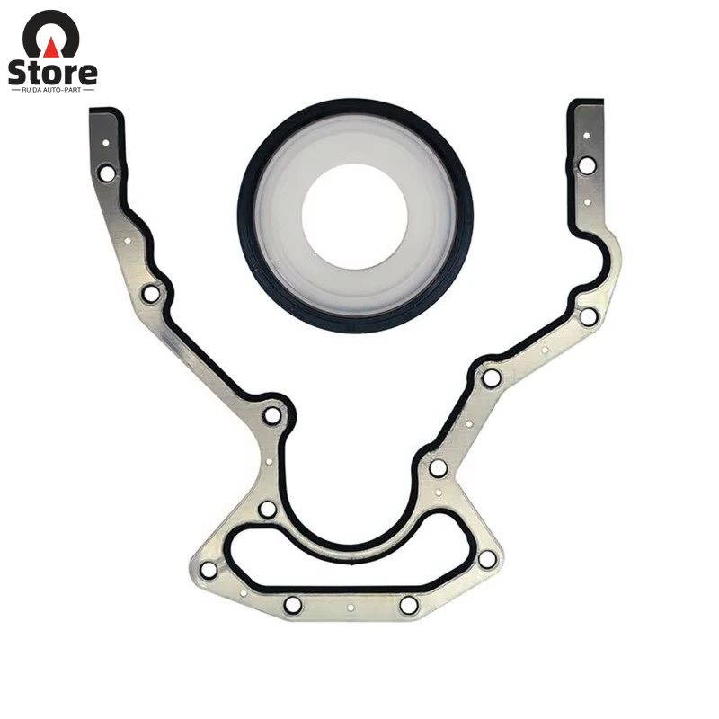 

257747 12550574 8125856710 Linkteco Rear Main Seal Block Cover Gasket Kit BS40640 for Chevy GMC 4.8 5.3 6.0L LS2 LS3 1996-2016