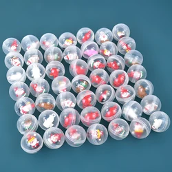 10/30/50pcs 32MM Christmas Surprise Capsule Egg Cartoon Christmas Doll Gacha Toy Kids Birthday Party Christmas Carnival Gift