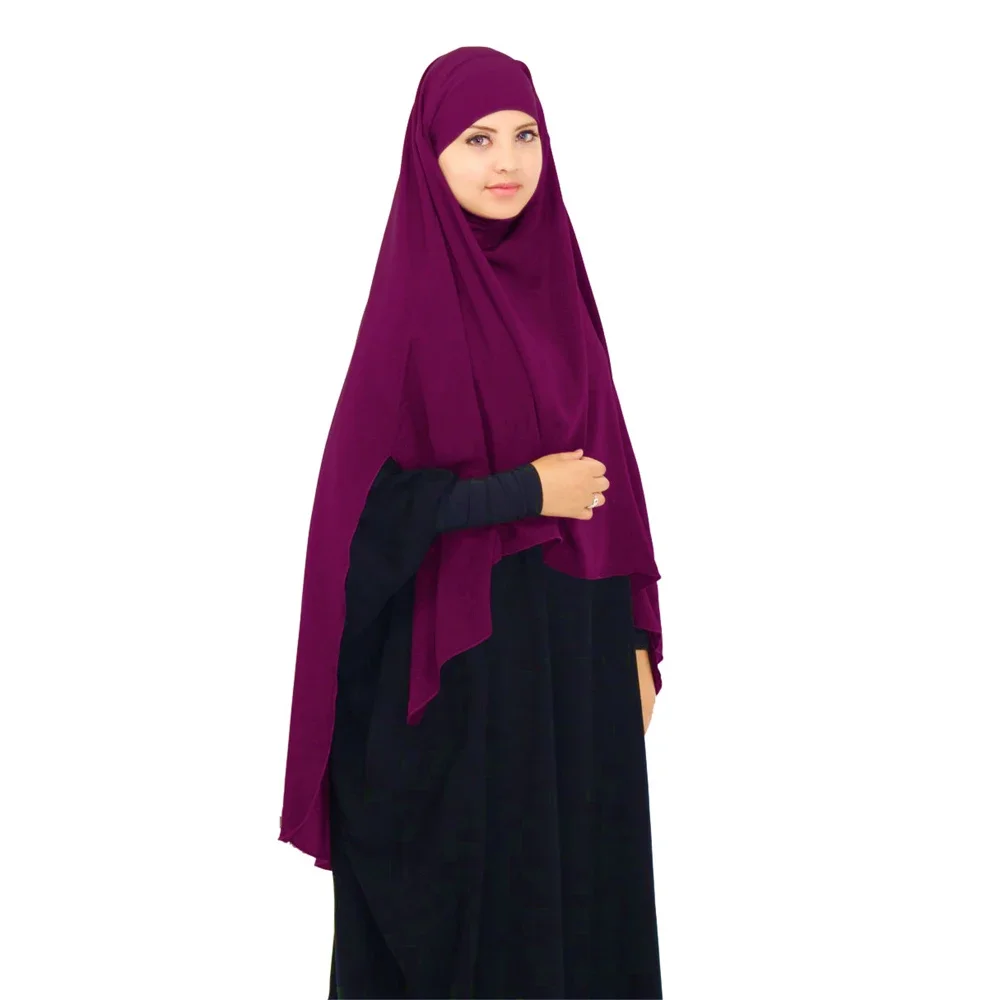 Eid muslimische Frauen Gebets kleid Niqab Schal Khimar Hijab Robe Ramadan Arab Mittlerer Osten Kopftuch Nikab Schal Amira Islam Kleidung