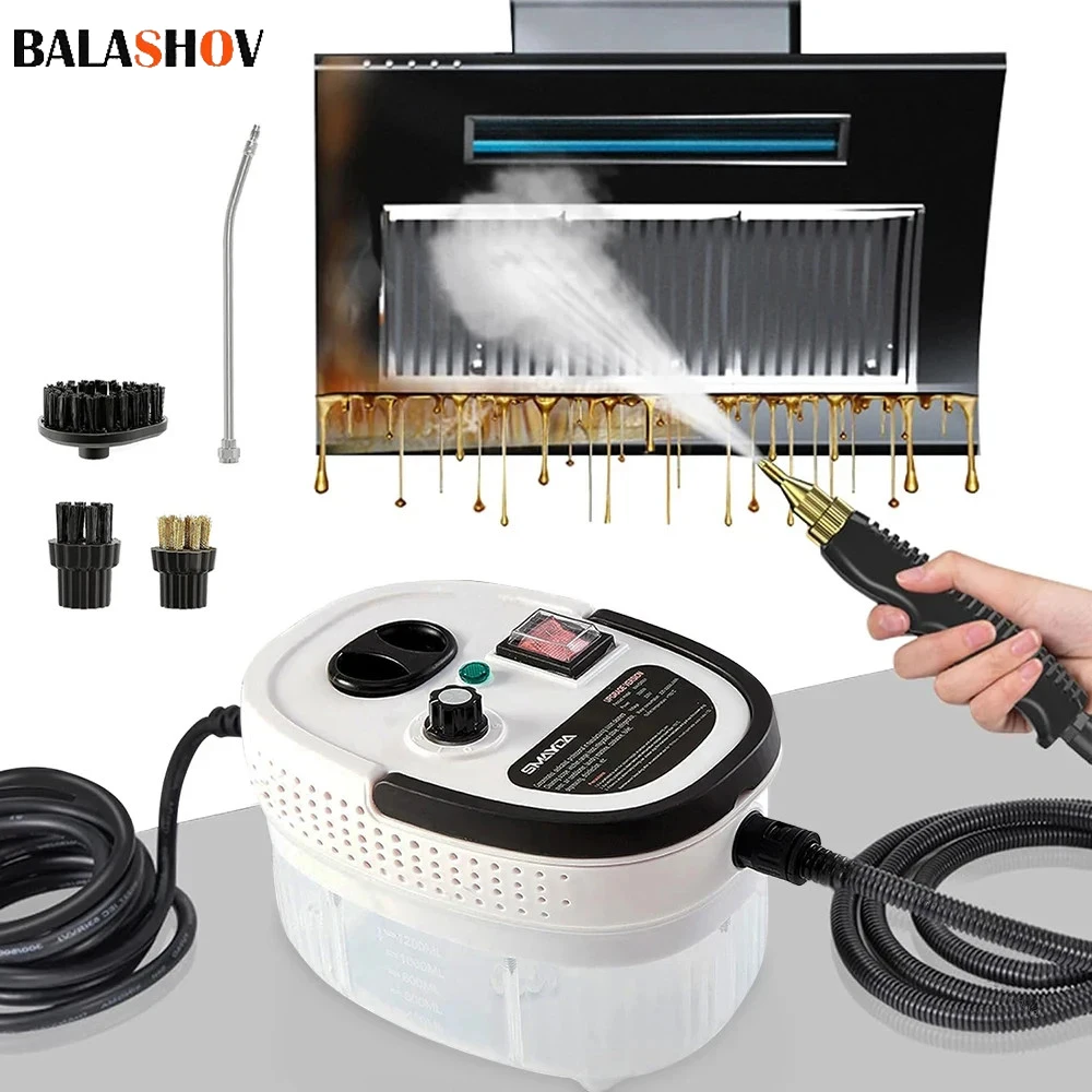 110V/220V High Pressure Steam Cleaner and High Temperature Handhled Washer for Household Air Conditioner Kitchen Hood Car Jet