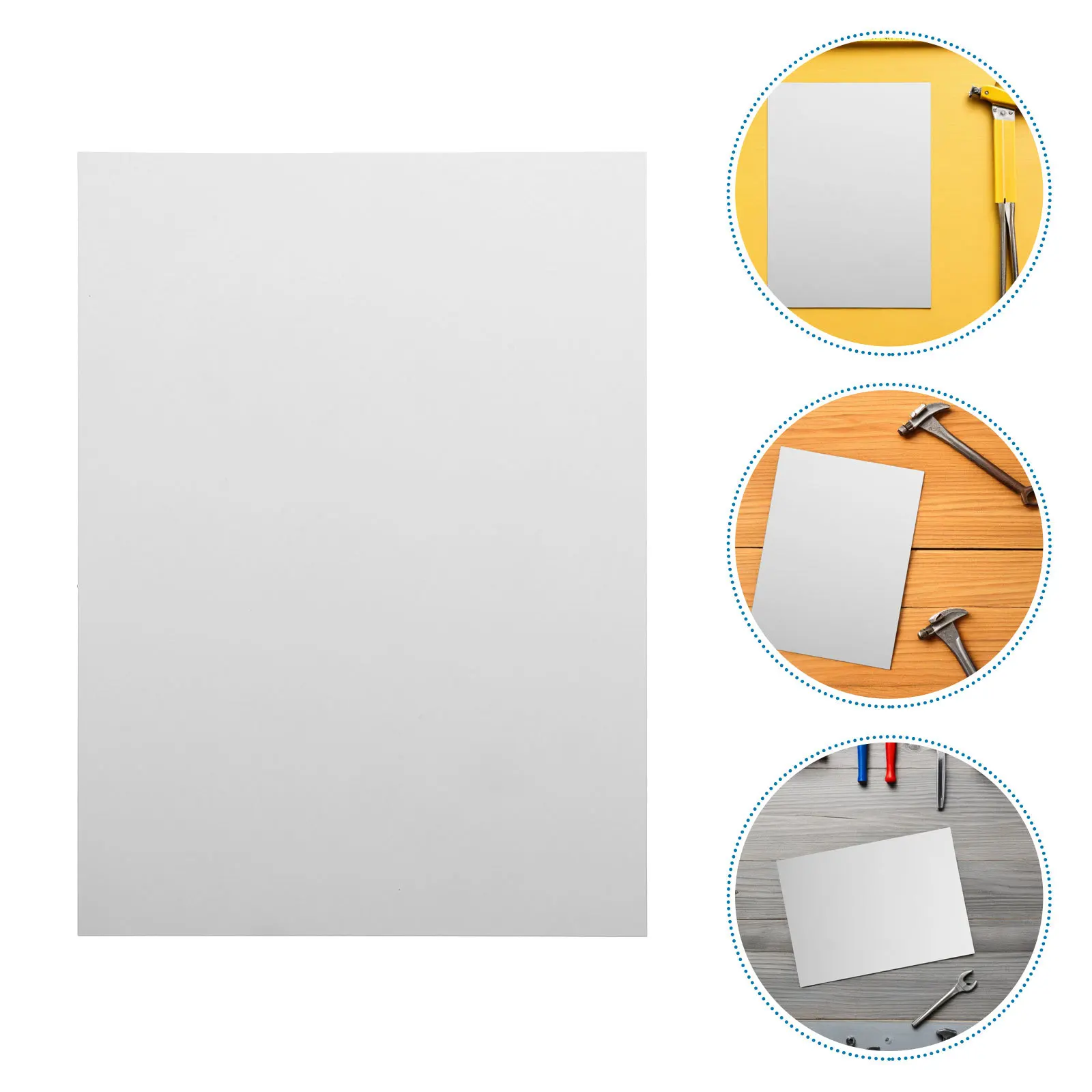 

20Pcs Plastic Sheets Material Frosted Hard Lightweight for Crafting DIY Art Display Frames Home Aesthetic Enhancement