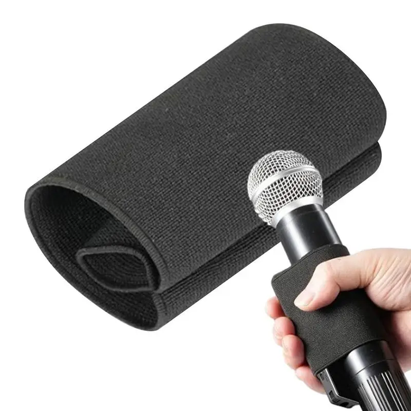 Hand Microphone Elastic Sleeve Compatible with Recorders Ideal Accessory For Wedding Video graphers Black Lightweight Microphone