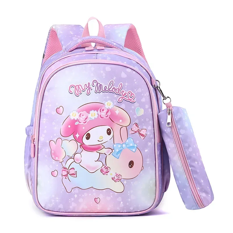 

Sanrio hello kitty children's school bag cute cartoon girl fashion backpack kuromi student handbag pencil case