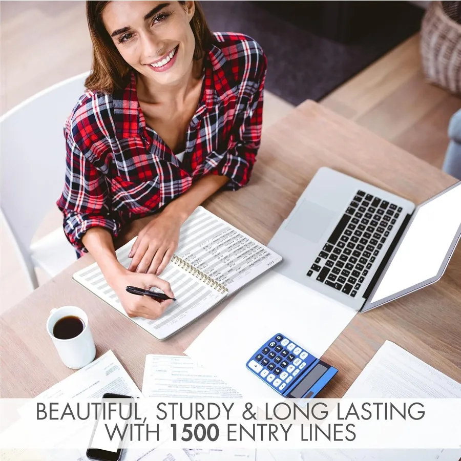 Einfach zu verwendendes Buchhaltungsbuch für die Ausgabenverfolgung kleiner Unternehmen: Wunderschönes persönliches Finanz-Scheckbuch für Einkommänge und Ausgaben