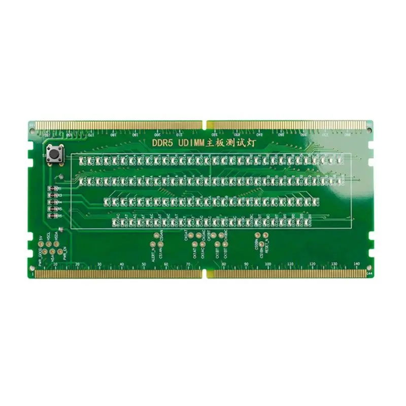 M51K-DDR5 Memory Test Card With Lights For Desktop Computer Motherboard Memory Slot Tester Repair And Testing Tool