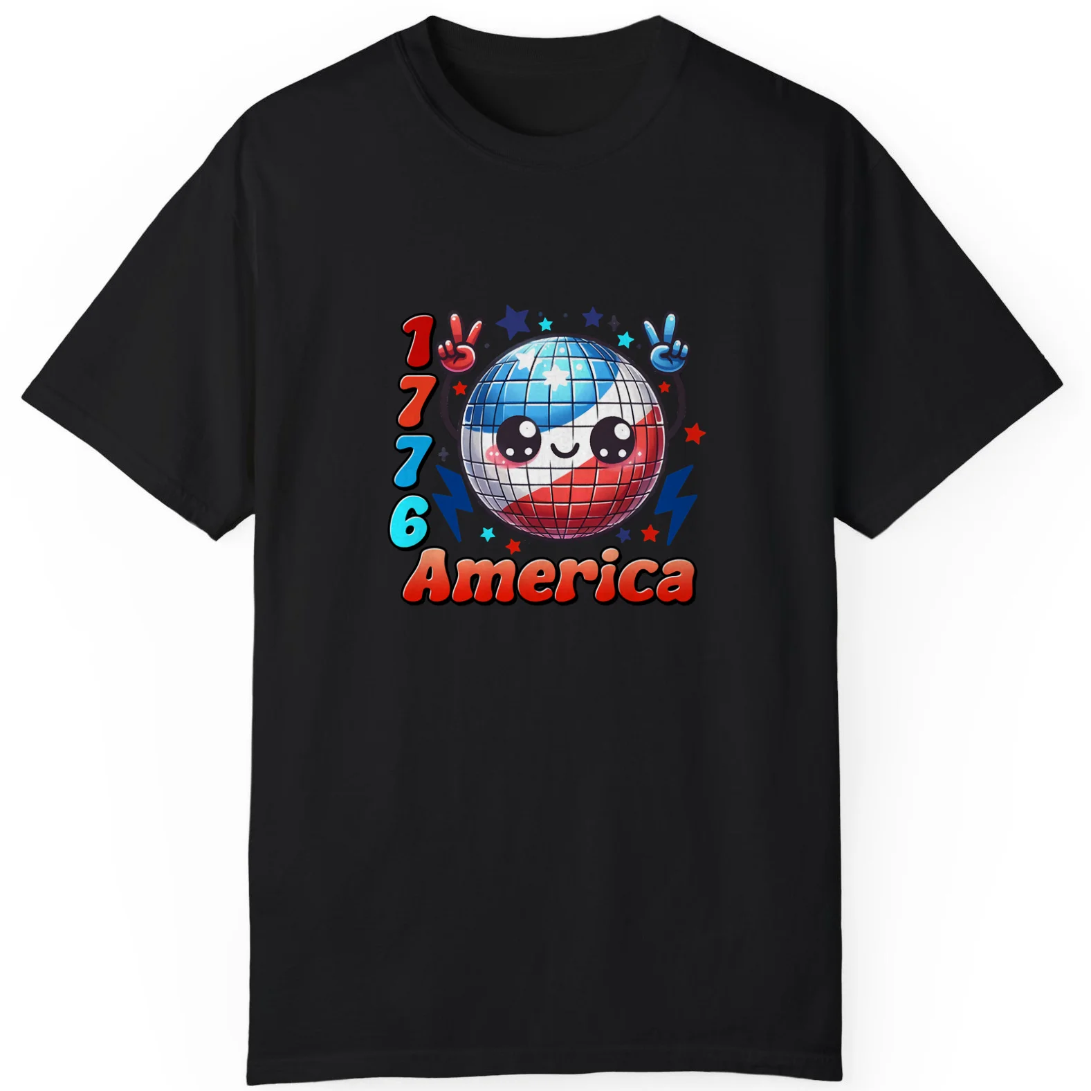 1776 America T-Shirt Independence Day Freedom Cute Gift Unisex T-Shirt S-5XL