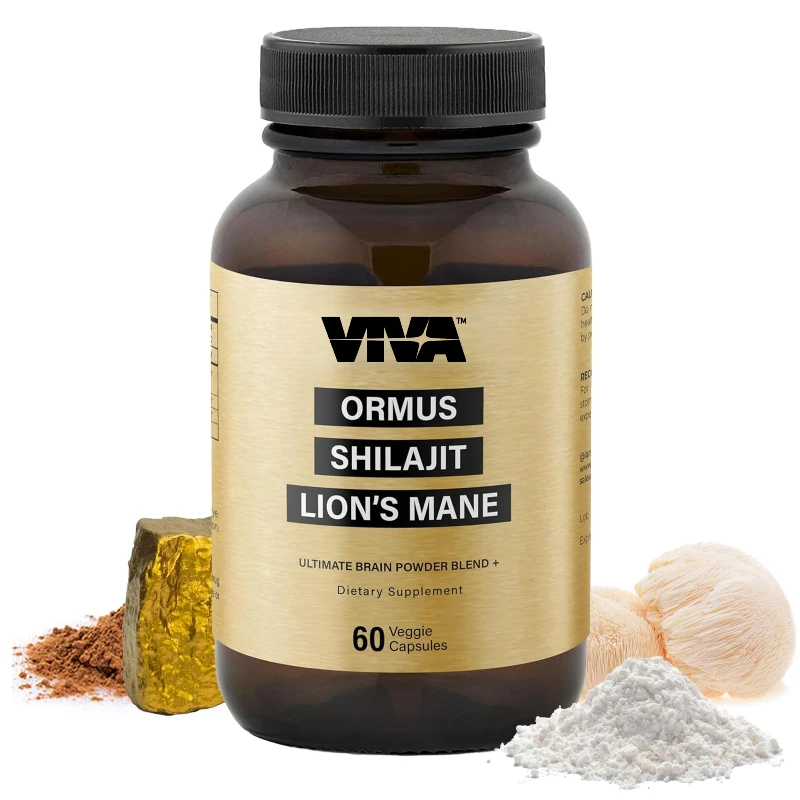 

Lion Mane Supplement Capsules - Focus, Memory - Mushroom Lion Mane Powder Supplement - Non GMO, Gluten Free