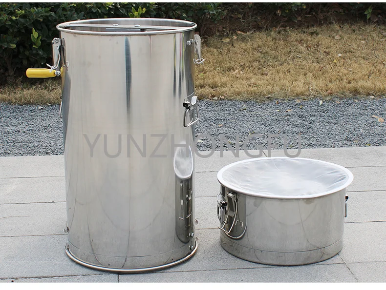 Honey Extractor Filter Integrated Bee Sugar Shaker Small Household Thickened 304 Stainless Steel Split Bucket